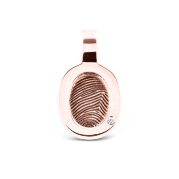 Oval Fingerprint Pendant