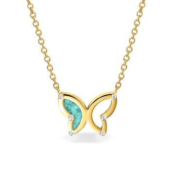 Butterfly Gem Necklace