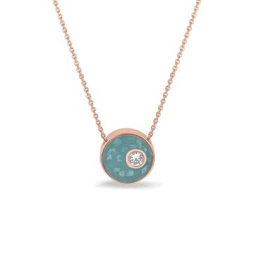 Mini Disk Gem Necklace