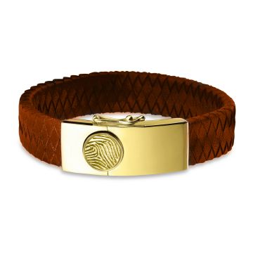 Large Clasp Leather Bracelet